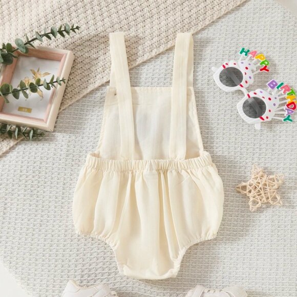 The Very Hungry Caterpillar Romper Outfit Smash First Birthday Bodysuit Beige - Picture 7 of 7
